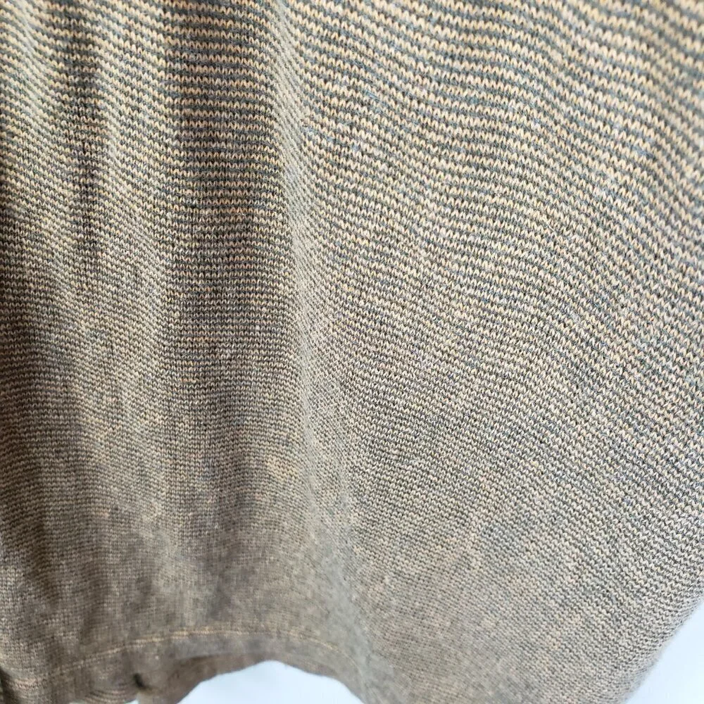 Prana Sylvie Tie Back Romper in Butterscotch Stripe Hemp Blend Size XL